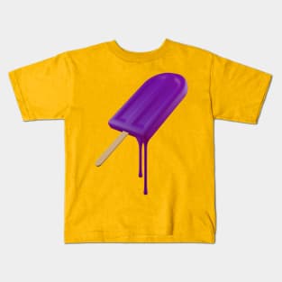 Purple Grape Popsicle Kids T-Shirt